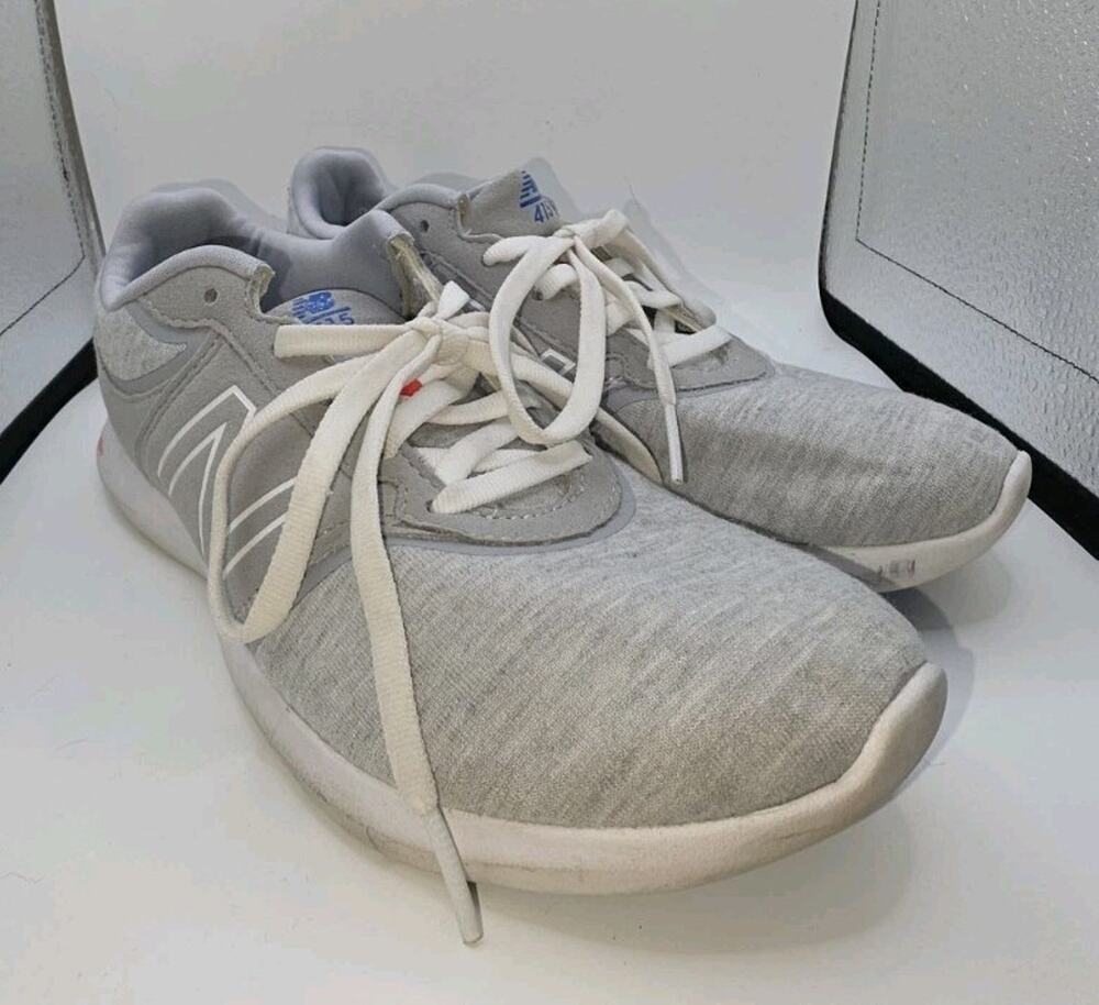 New Balance 415 Women's 5.5 Gray White Red Athletic Walking Sneakers